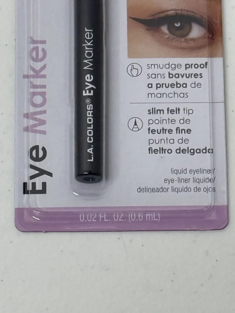 LA Colors Eye Marker Black Liquid Eyeliner New